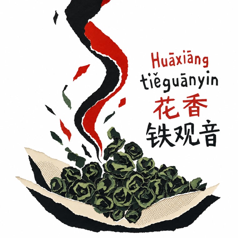 The design — Floral Tie Guan Yin
