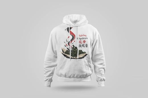 Hoodie — Floral Tie Guan Yin