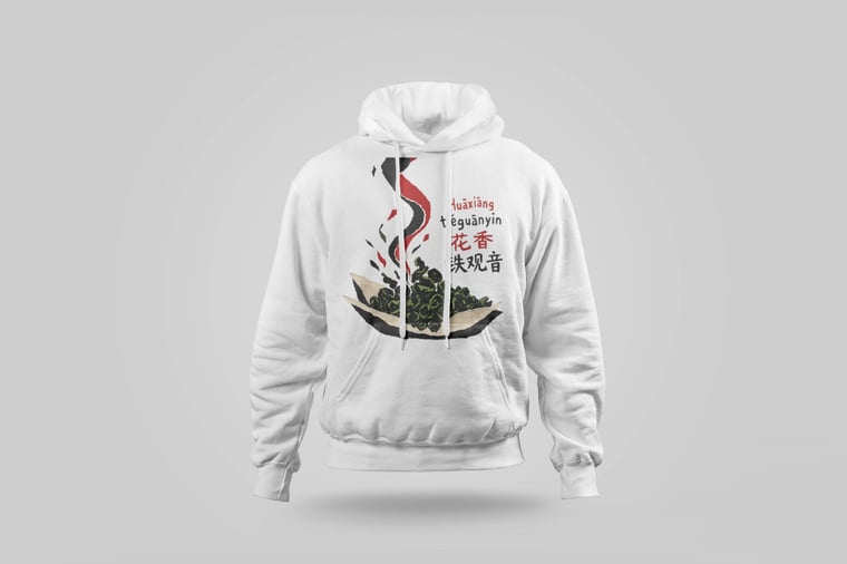 Hoodie — Floral Tie Guan Yin